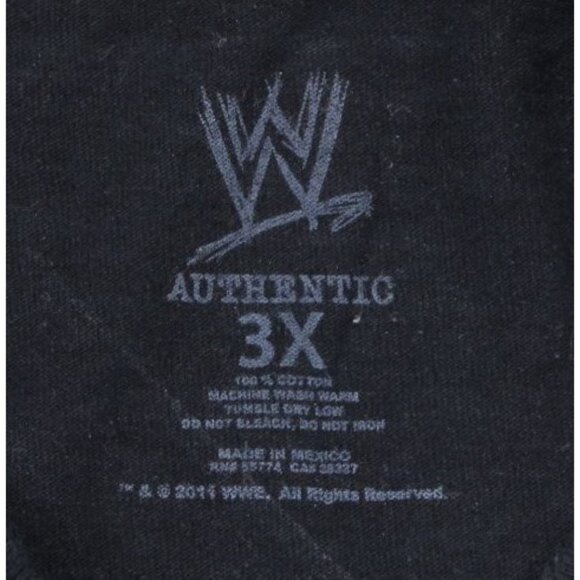 WWE Authentic Wear The Rock Bull "Just Bring It" 3X T-Shirt Black - Picture 4 of 10